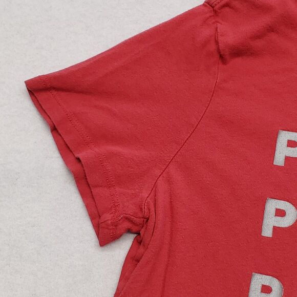 Puma Pullover Casual Short Sleeve Graphic T-Shirt Youth Boys Size Medium M Red - Picture 5 of 9